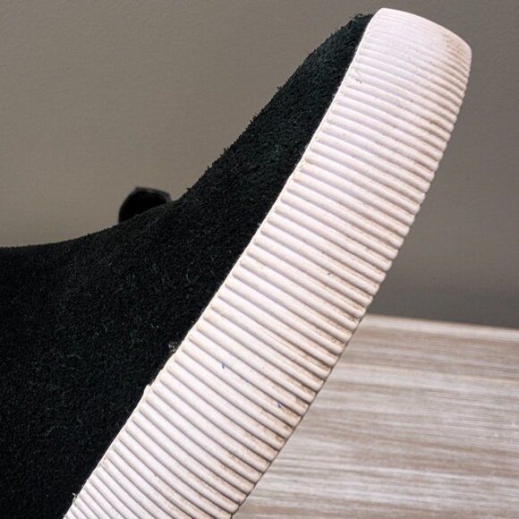 SOREL Out N About Slip-On Wedge Booties Black Suede Sneaker Ankle Boots Size 6 - Picture 8 of 15